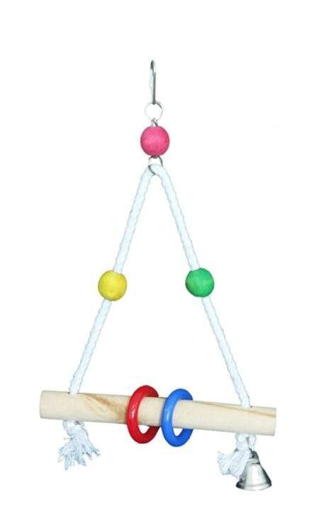 צעצוע לתוכי משולש תלוי לכלוב