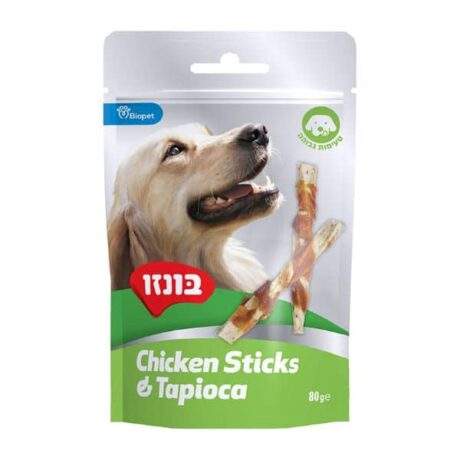 בונזו חטיף עוף וטפיוקה לכלב 80 גרם