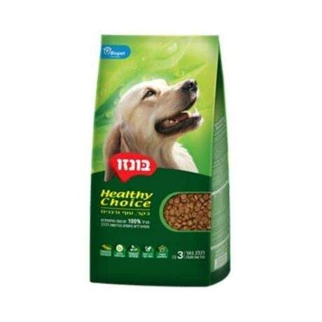בונזו ארוחת בריאות לכלב בוגר 3 ק"ג