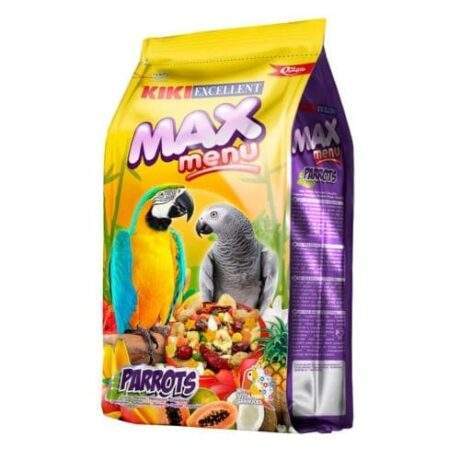 קיקי מקס תערובת מזון לתוכים גדולים וג'אקו