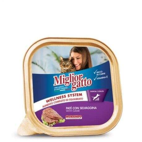 מיגלאור פטה בשר צייד מעדן לחתול 100 גרם